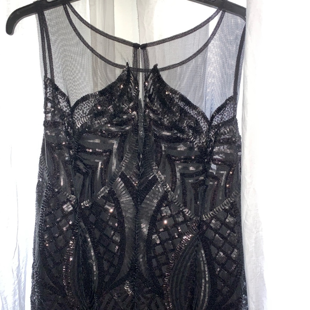 Black cocktail dress